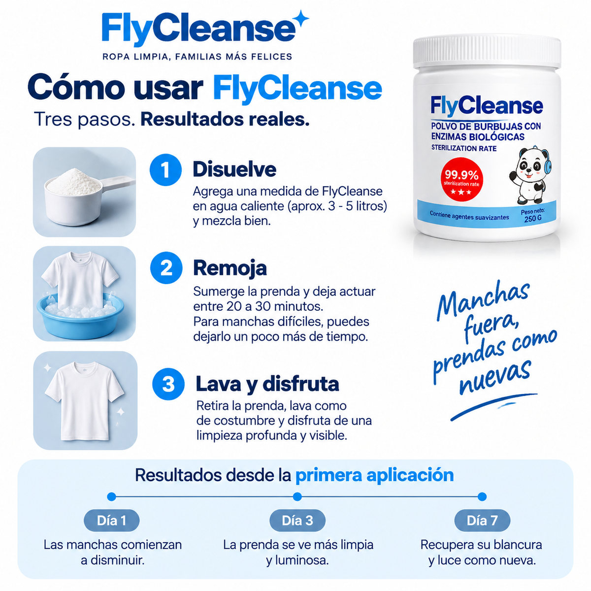 Polvo quita manchas enzimatico