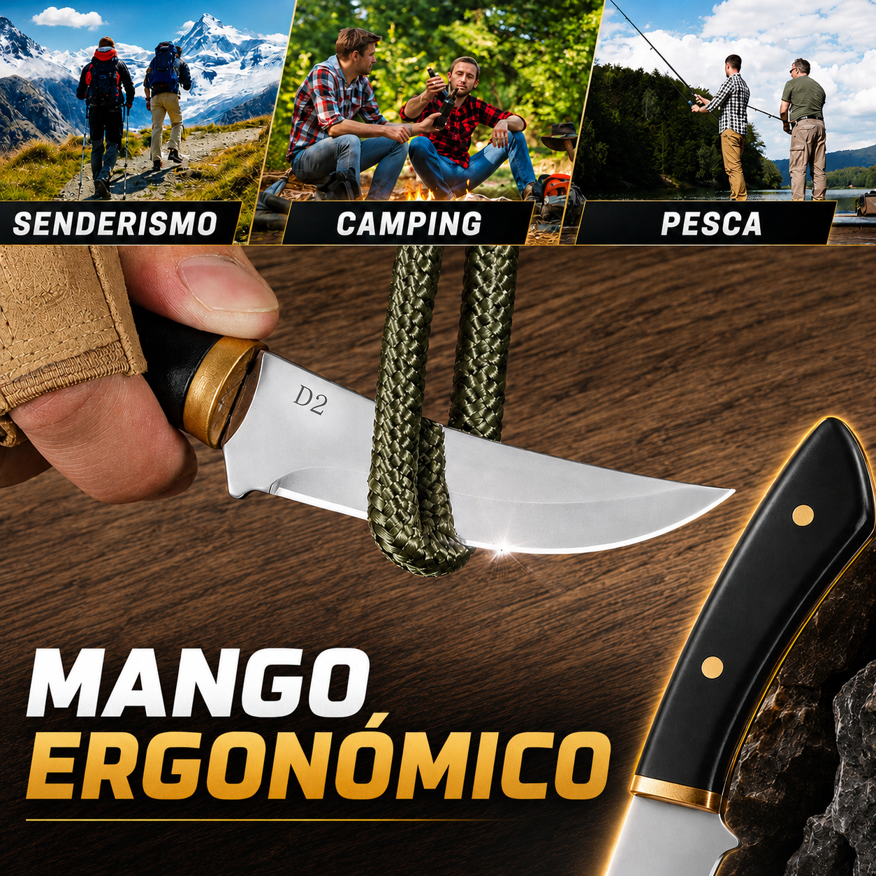 Cuchillo Portátil Ultra filado multifuncional