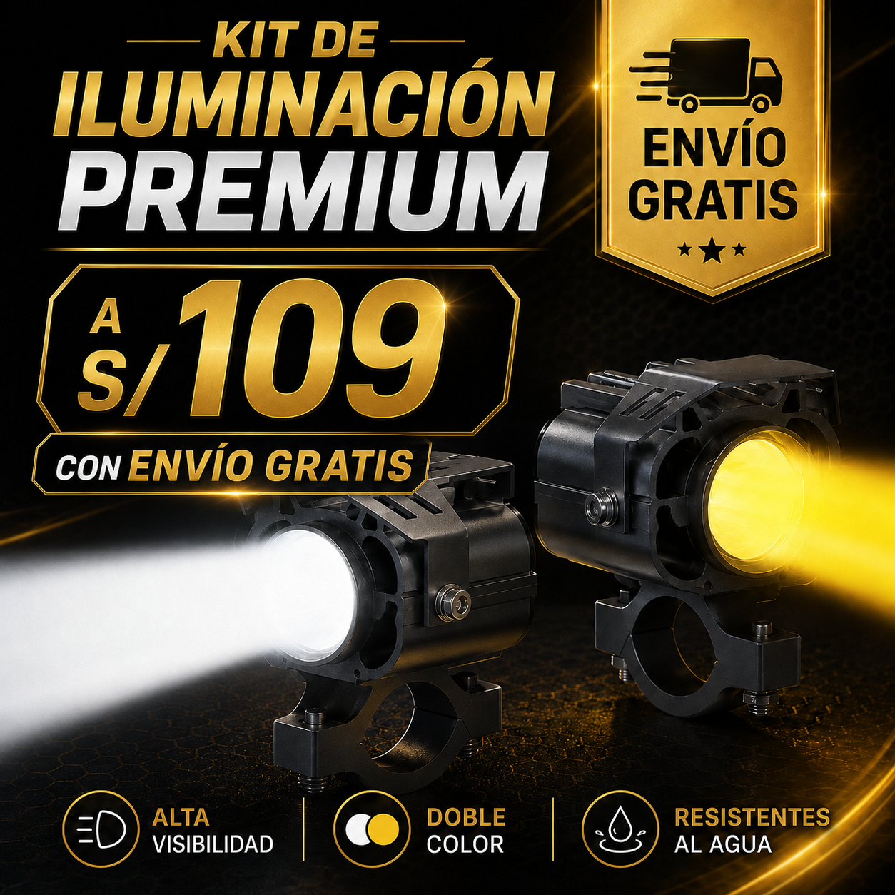LUCES LED EXPLORADOR OJOS DE HALCÓN
