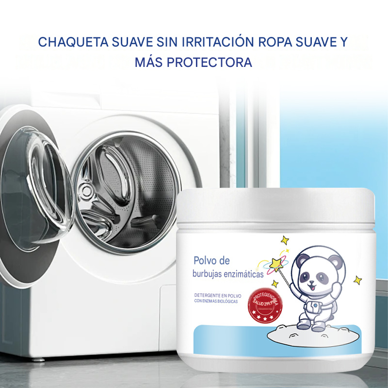 Polvo quitamanchas con enzimas biológicas