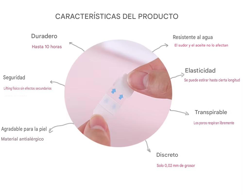 Adhesivos faciales para levantar el rostro