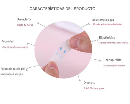 Adhesivos faciales para levantar el rostro