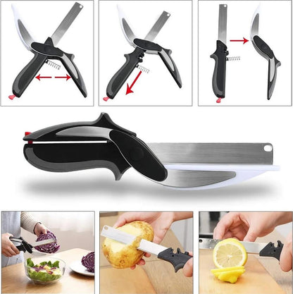Tijeras de cocina funcional 2 en 1