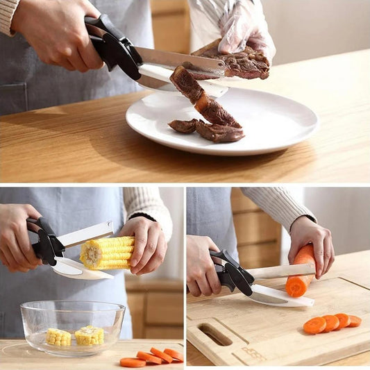 Tijeras de cocina funcional 2 en 1
