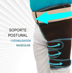 Faja de compresión para alivio de dolor ciático, muslo y zona lumbar
