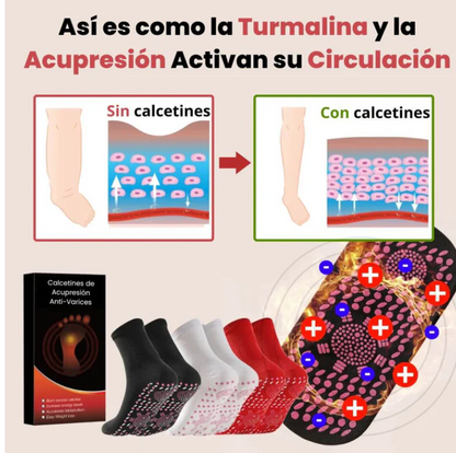 Calcetines de acupresión- Calma el dolor pies e hinchazon